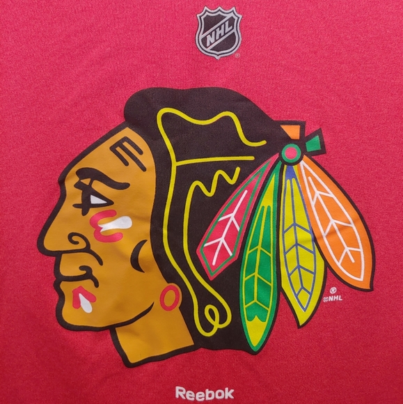 Patrick Kane #88 Chicago Blackhawks  Chief Head Logo Premier Red Jersey Tee - Picture 7 of 9